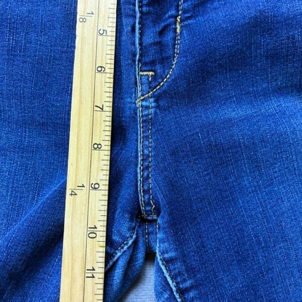 Levis Womens 12 Mid Rise Skinny Jeans Blue Stretch Medium Wash Denim - Picture 8 of 9